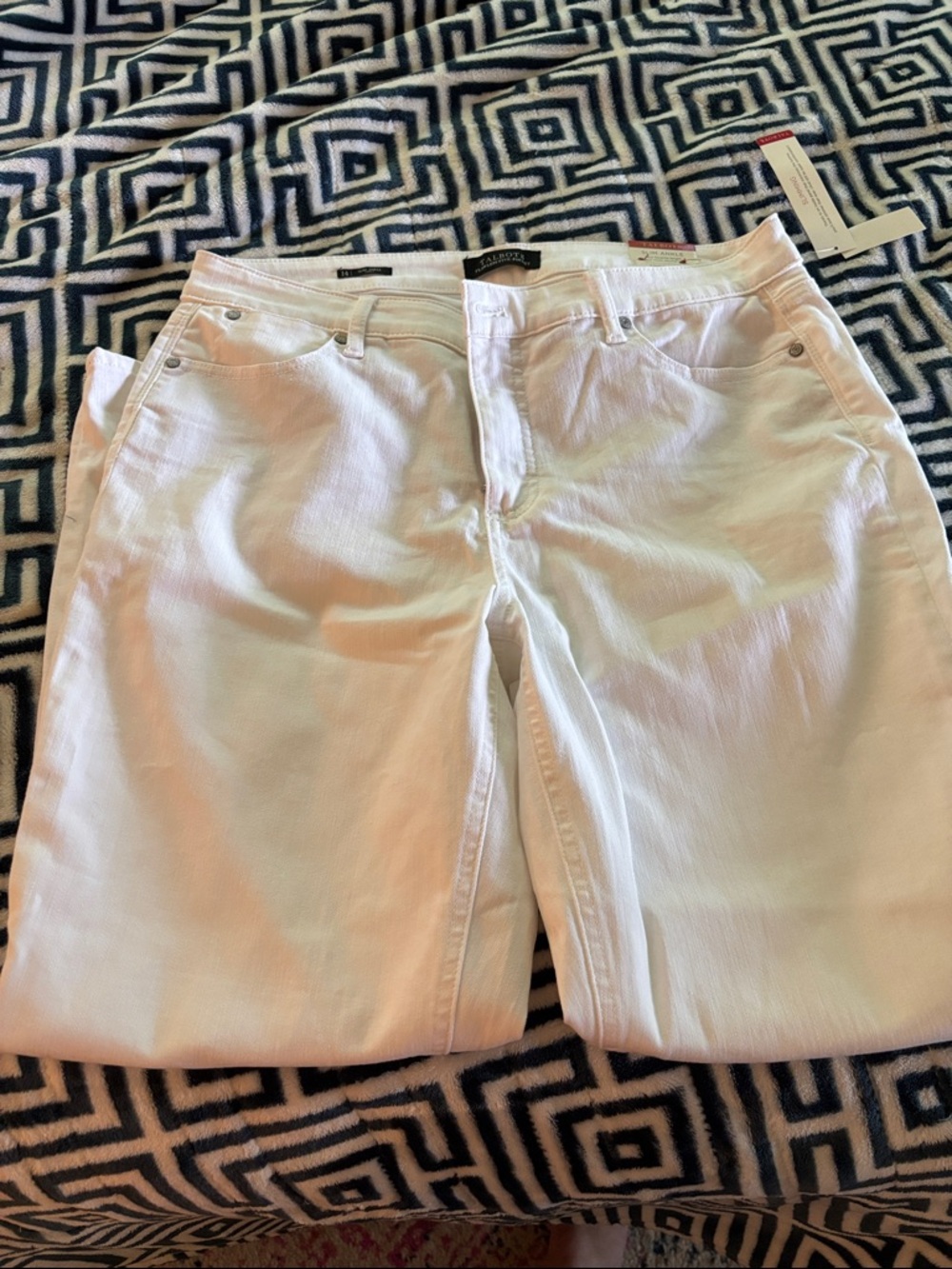 Talbots White Straight-Leg Slim Ankle Women’s Jeans
